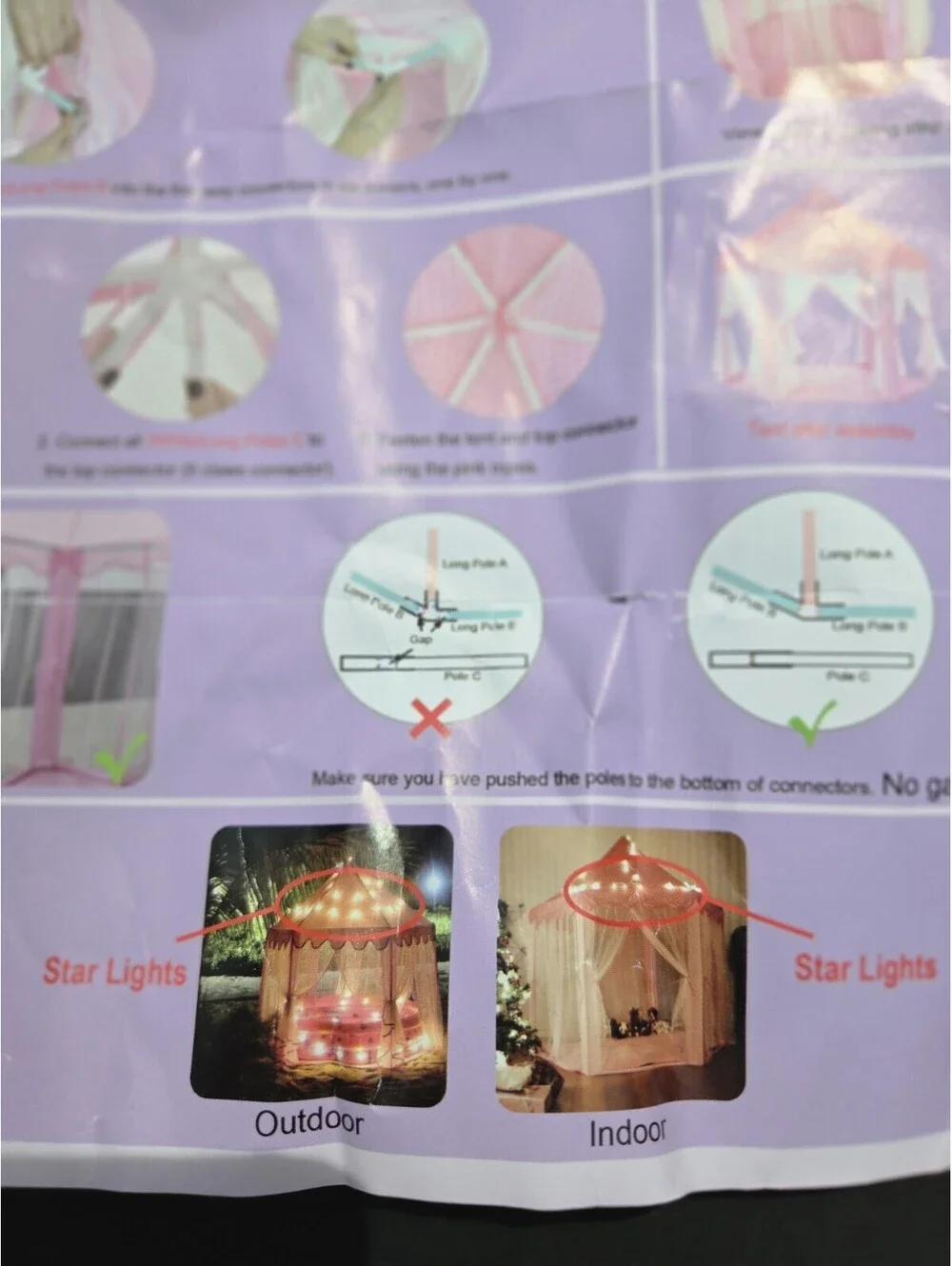 Kids Pink polka dot canopy ..read notes please